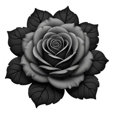 black rose emoji sticker