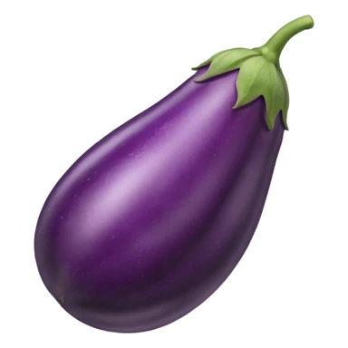 An eggplant with veins and sweat sticker