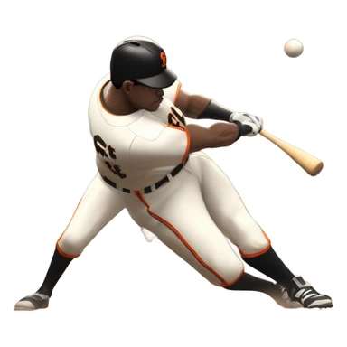 SF Giants player beating LA Dodgers  sticker
