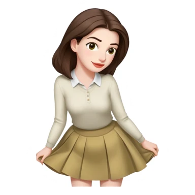 anne hatway bend over skirt up sfw sticker