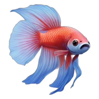 Betta fish sticker