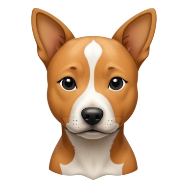 Pitbull Jack Russell Australian cattle dog mix with black spot on her butt  sticker