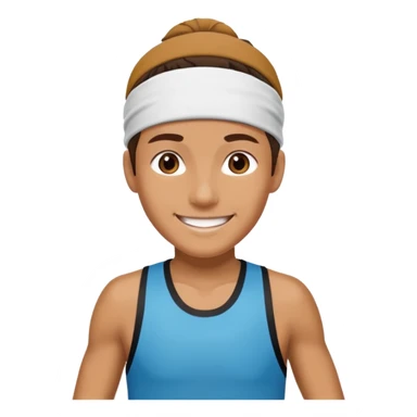 runner with sweatband sticker