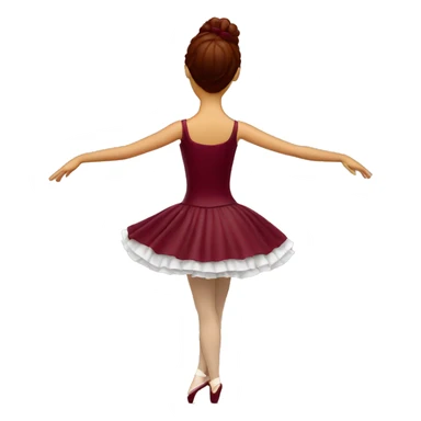 burgundy music box with ballerina standing back sticker