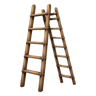 Wooden ladder sticker
