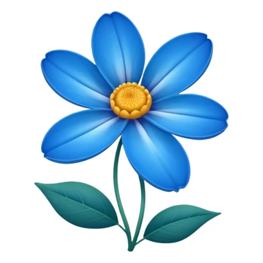 Una flor azul sticker