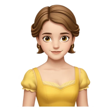 emma watson as belle Cinematic Realistic sticker