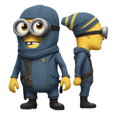 Despicable 4 character mega minion  sticker