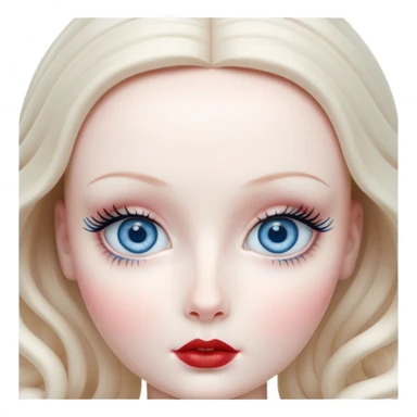 porcelain doll skin, large blue eyes with long lashes, fine details, olivia culpo as milady de winter, jinyoung shin art, refined nose, scarlet, dim light, by Maude Kaufman Eggemeyer, great digital art with details, by Scott Samuel Summers, ad image, ori and the blind, stunningly realistic sticker