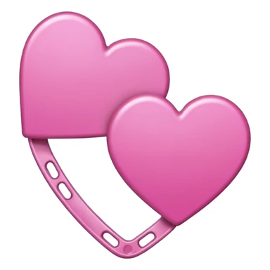 Pink Hair clips  sticker