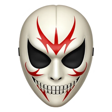 Ichigo hollow mask, cracked sticker