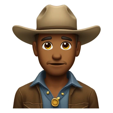 sad cow boy emoji sticker