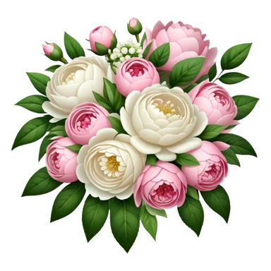 Bridal bouquet with flowers sticker
