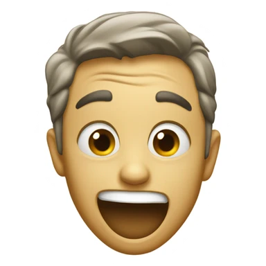 sneaky excited face sticker