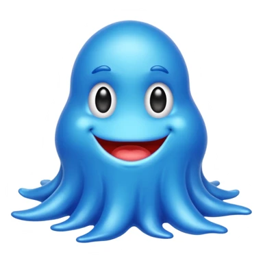 blue slimy goop sticker