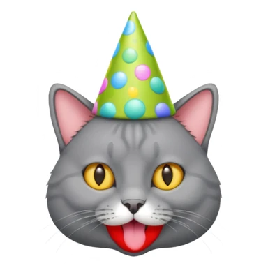 chartreux qui fait la fête sticker