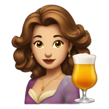 belle drink whiskey sticker