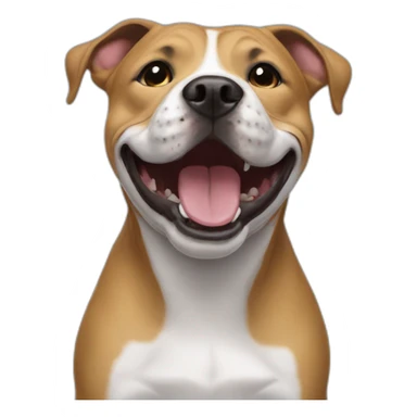 Staffie smiling sticker