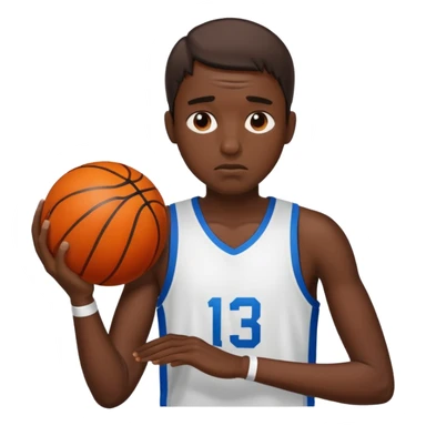 tired basketball player, sweating a lot sticker