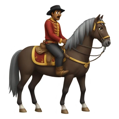 melchor a caballo sticker