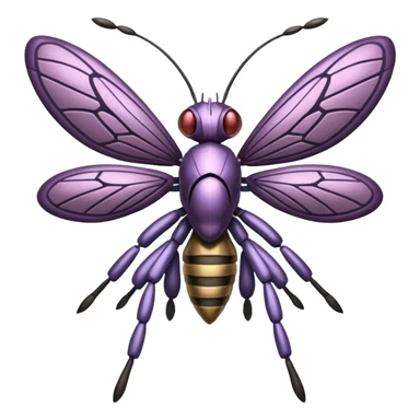 Vikavolt-Pinsir-Butterfree-Genesect-Miraidon-fusion, dull body sticker