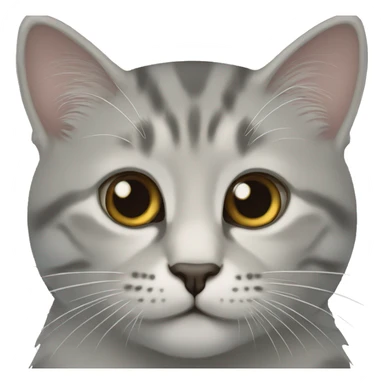 un gato azul ruso con la lengua fuera sticker