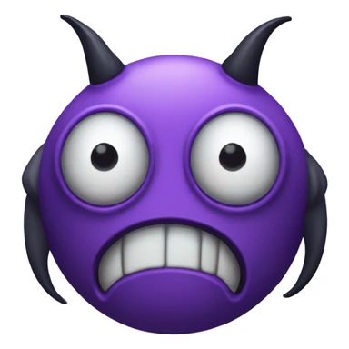 One eyed, long horned, flying purple people eater  sticker