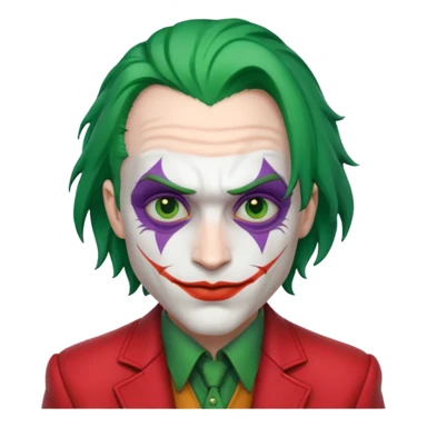 Joker Villain, red jocket sticker