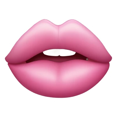 Pink kiss lips sticker