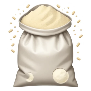 open bag of flour sticker