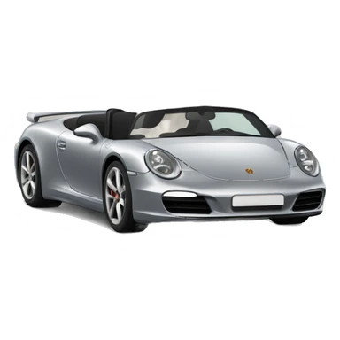 Chinese crested dog driving a Porsche sticker