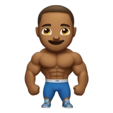 Chat qui fait de la musculation sticker