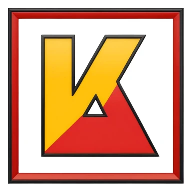 Mejorar la numero 4 las lineas del mismo tamaño color rojo amarillo y negro sticker