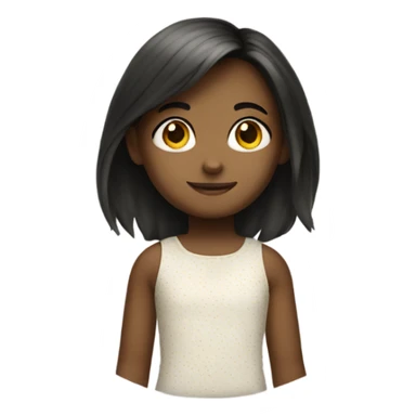 White little girl that uses a corn-hole bean bag as her favorite doll sticker