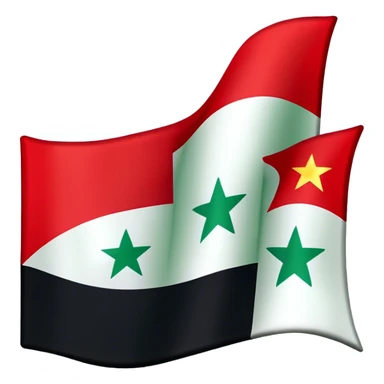 Free syria flag sticker