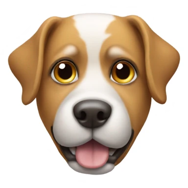 Dog with a floater sticker