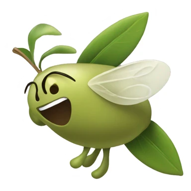 Fluttering olive  sticker