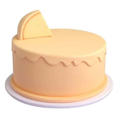 empty circular cake dough, plain, no decorations, neutral color sticker