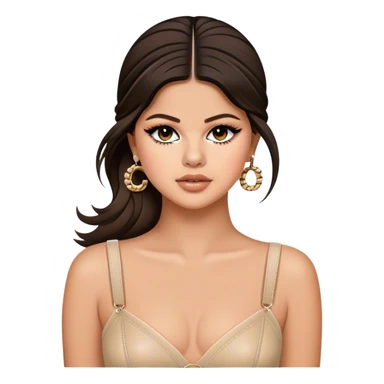 Selena Gomez wearing Chanel  sticker