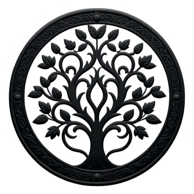 Shadow Garden organization emblem from Eminence in Shadow anime sticker