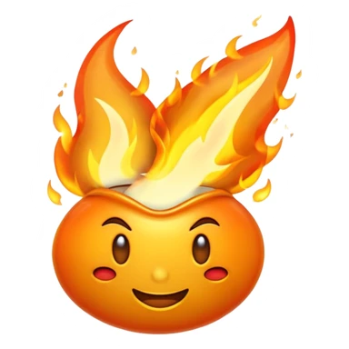 Streak / On Fire Emoji

Glossy 3D emoji of a flaming icon or bullet, glowing orange flames, gold reflections. sticker