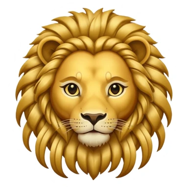 lion with braids sticker