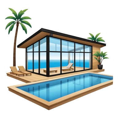 pool house sticker