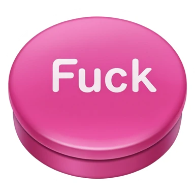 "FUCK" pink button sticker