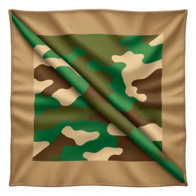 camouflage bandana sticker