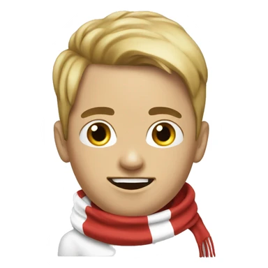 Football fun with scarf sticker