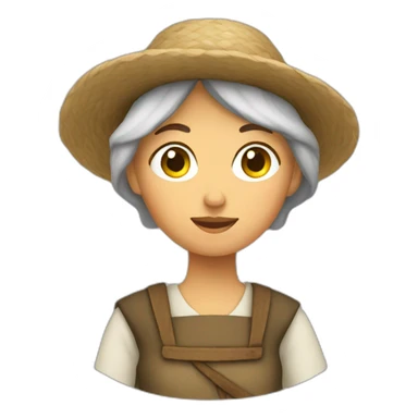 peasant woman sticker