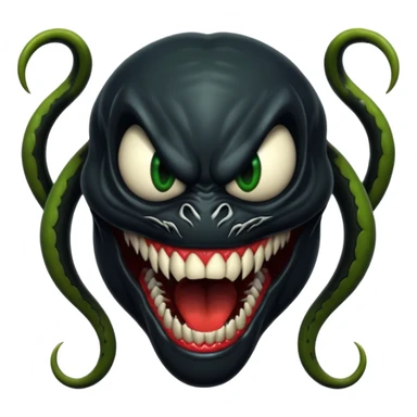 Venom face sticker