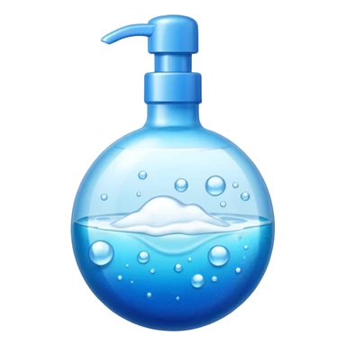 Dishwashing liquid blue sticker