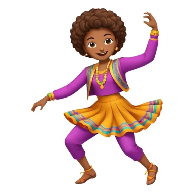 create a person emoji of Barcavibe is the superpower name Brings energy, momentum, and structure more fun and dancing more coloful sticker